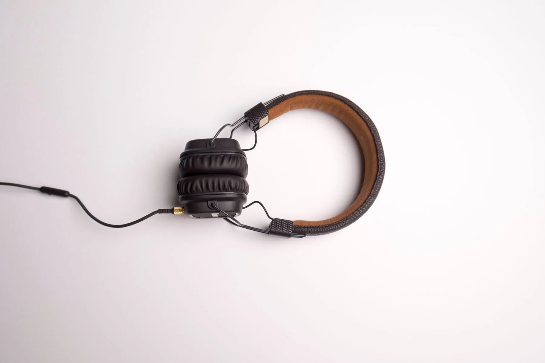 A single pair of over-ear headphones on a plain white background